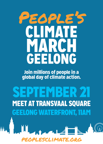 Climate March Geelong flyer