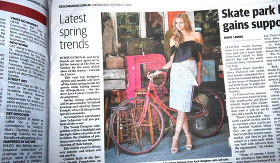 ‘Latest spring trends...’ now come with a bicycle and freedom from the mandatory helmet